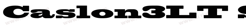 Caslon3LT Std字体转换